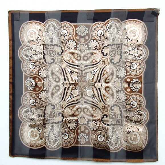 Authentic LANVIN Set of 2 Celine handkerchiefs scarf [Used] - Picture 2 of 8